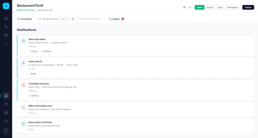 NovaMind — Notifications